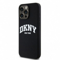 Apple iPhone 13 Pro Max Case DKNY Silicone White Arch Logo MagSAFE  Black