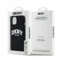 Apple iPhone 14 Case DKNY Silicone White Arch Logo MagSAFE  Black 