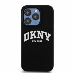 Apple iPhone 14 Pro Case DKNY Silicone White Arch Logo MagSAFE  Black 