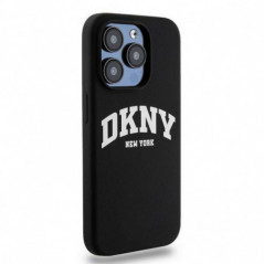 Apple iPhone 14 Pro Case DKNY Silicone White Arch Logo MagSAFE  Black 