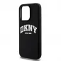 Apple iPhone 14 Pro Case DKNY Silicone White Arch Logo MagSAFE  Black 