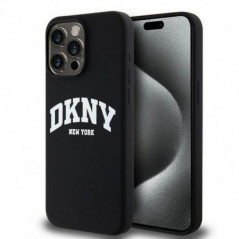 Apple iPhone 14 Pro Max Case DKNY Silicone White Arch Logo MagSAFE  Black 