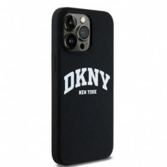 Apple iPhone 14 Pro Max Case DKNY Silicone White Arch Logo MagSAFE  Black 