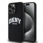 Apple iPhone 15 Pro Max Case DKNY Silicone White Arch Logo MagSAFE  Black 