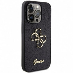 Apple iPhone 15 Pro Case Guess Fixed Glitter Big 4G Black 