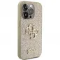 Apple iPhone 15 Pro Case Guess Fixed Glitter Big 4G Gold 