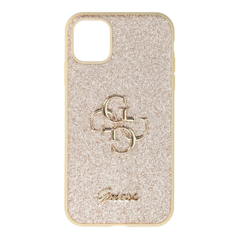 Apple iPhone 11 Case Guess Fixed Glitter Big 4G Gold 