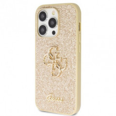 Apple iPhone 14 Pro Max Case Guess Fixed Glitter Big 4G Gold 