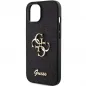 Apple iPhone 15 Case Guess Fixed Glitter Big 4G Black 