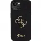 Apple iPhone 15 Case Guess Fixed Glitter Big 4G Black 