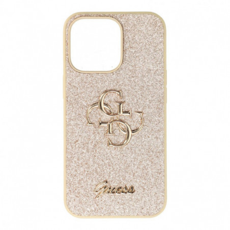 Apple iPhone 13 Pro Case Guess Fixed Glitter Big 4G Gold