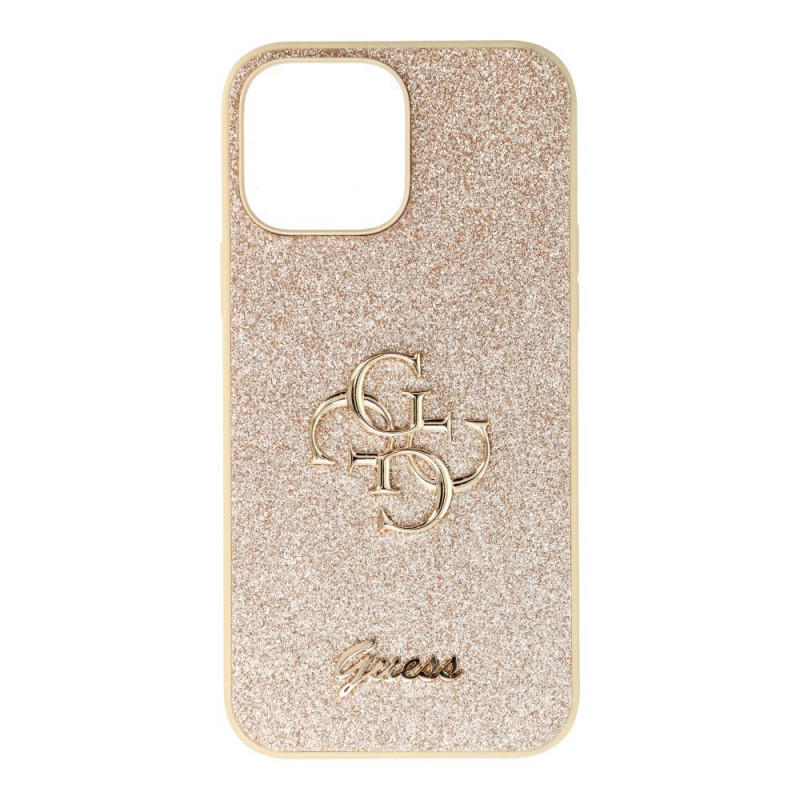 Apple iPhone 13 Pro Max Case Guess Fixed Glitter Big 4G Gold 