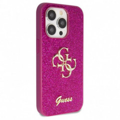 Apple iPhone 15 Pro Case Guess Fixed Glitter Big 4G Purple 