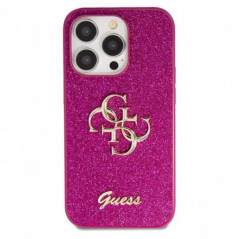 Apple iPhone 15 Pro Case Guess Fixed Glitter Big 4G Purple 