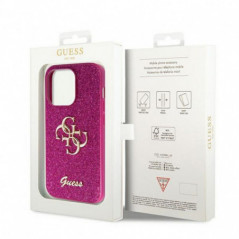 Apple iPhone 15 Pro Case Guess Fixed Glitter Big 4G Purple 