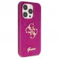 Apple iPhone 15 Pro Max Case Guess Fixed Glitter Big 4G Purple 