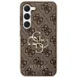 Samsung Galaxy S24 ULTRA Case Guess Leather 4G Metal Logo Brown 