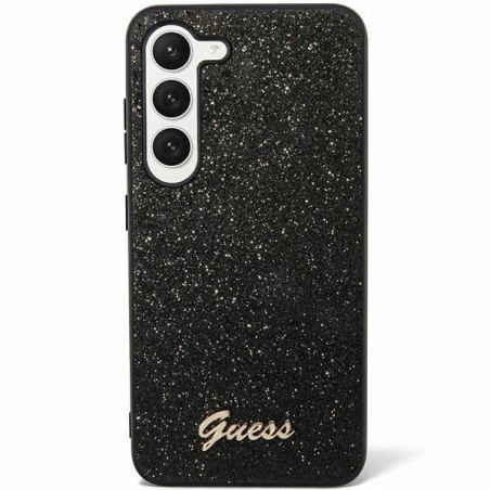 Samsung Galaxy S24 PLUS Case Guess Glitter Script Black 