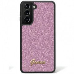 Samsung Galaxy S24 Case Guess Glitter Script Purple 