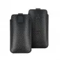 Samsung Galaxy S21 5G Univerzálne puzdro Pocket Carbon Carbon pattern  Black 