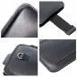 XIAOMI Redmi 12 Univerzálne puzdro, Belt Holster ROYAL - Leather universal flap pocket Black 