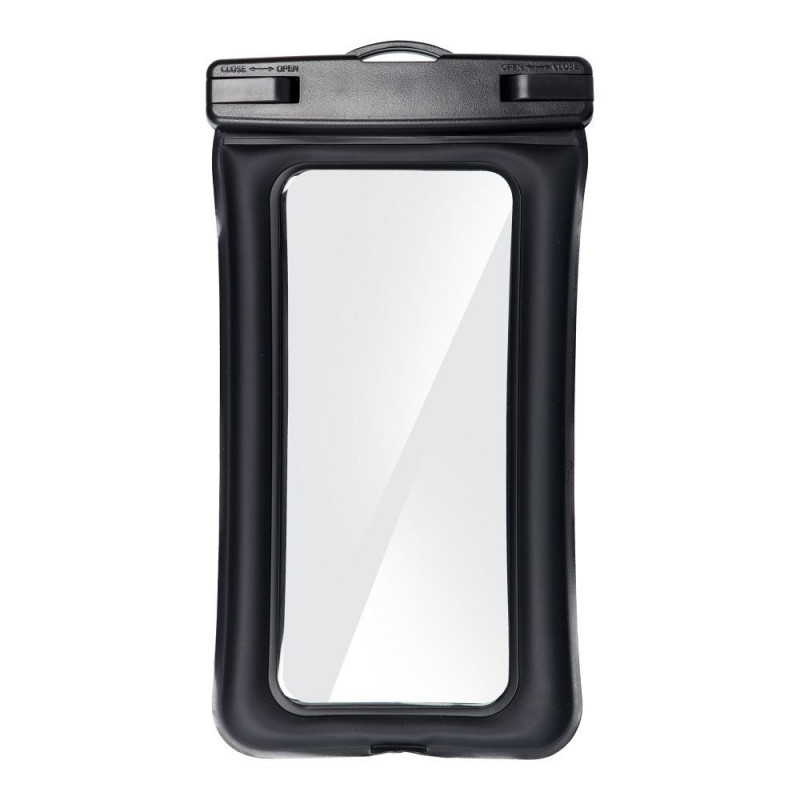 Waterproof Airbag Phone Case with Closure – Black