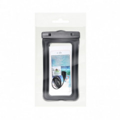Waterproof Airbag Phone Case with Closure – Black