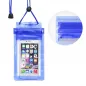Waterproof Phone Bag with Zipper – Blue