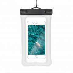 Waterproof Airbag Phone Case with Plastic Closure – Creamy White