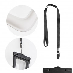 Waterproof Airbag Phone Case with Plastic Closure – Creamy White