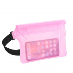 Waterproof Phone Bag with Belt Clip – Rose