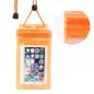 Waterproof Phone Bag with Zipper – Orange