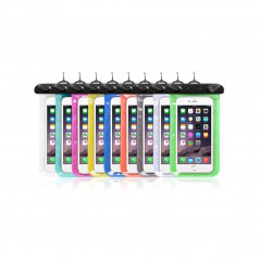 Waterproof Phone Bag with Plastic Closure – Black