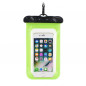 Waterproof phone case with closure – green