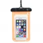 Waterproof Phone Bag with Plastic Closure – Orange