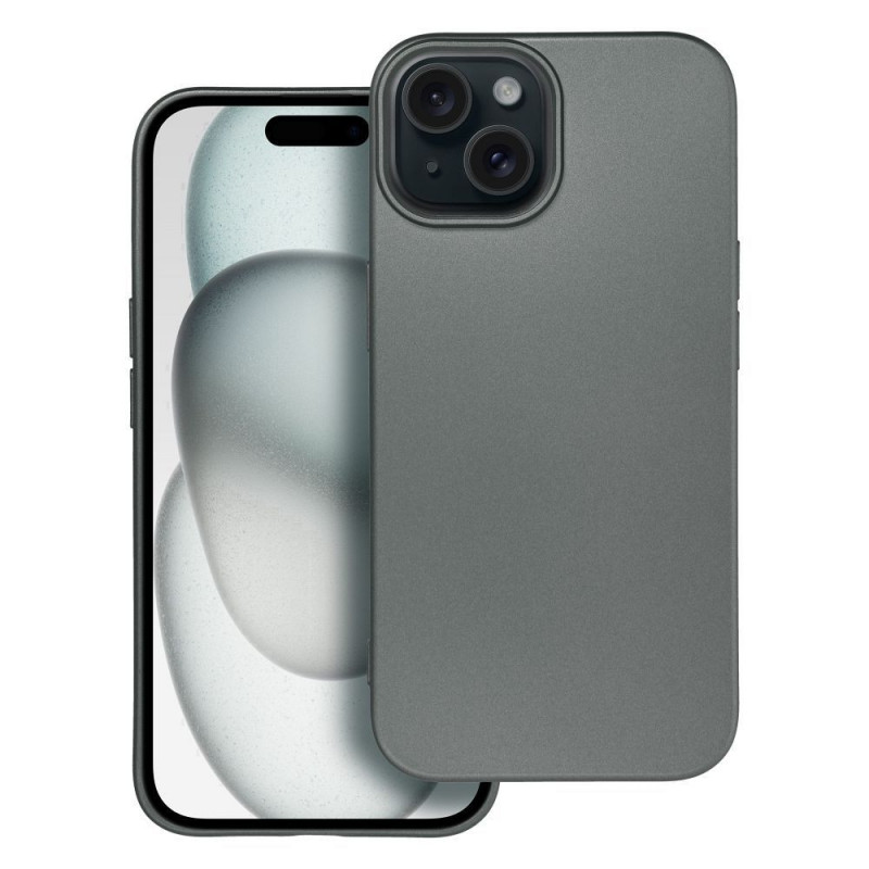 Apple iPhone 15 Case Metallic Grey 