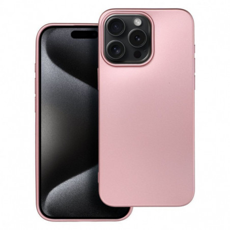 Apple iPhone 15 Pro Max Case Metallic Pink 