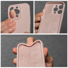 Apple iPhone 16 Case Silicone 2mm Sand pink 