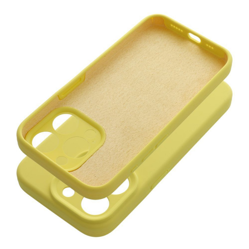 Apple iPhone 16 Case Silicone 2mm Lemon