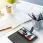 XIAOMI Redmi 12 Univerzálne puzdro, Wallet Cases COMMON book Elegant, Soft lining inside  Black 