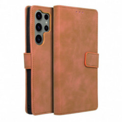 Samsung Galaxy S23 Ultra 5G Wallet Cases TENDER Book Brown 