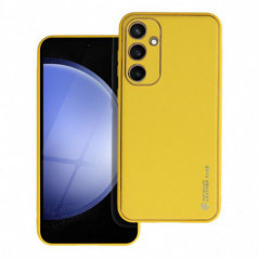 Samsung Galaxy S23 FE Case Leather Yellow 