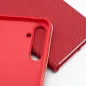 Samsung Galaxy M12 Wallet Cases LUNA Book Carbon Carbon Fibre, Elegant  Red 