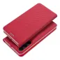 Samsung Galaxy A52 5G Wallet Cases LUNA Book Carbon Carbon Fibre, Elegant  Red 