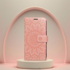 Apple iPhone 16 Wallet Cases MEZZO Book Peach fuzz 