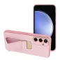 Samsung Galaxy S24 FE Case LEATHER Case Kickstand Pink 