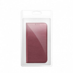 Samsung Galaxy M55 Wallet Cases Smart Magneto book Burgundy 