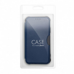 Samsung Galaxy S24 Wallet Cases  Razor Book Carbon Fibre, Carbon pattern  Blue 