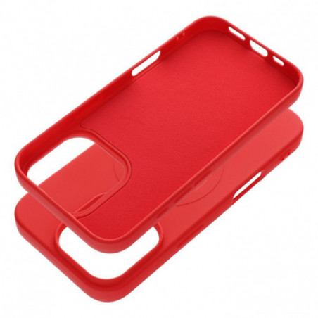 Apple iPhone 16 Pro Case Silicone Mag Cover MagSAFE  Red