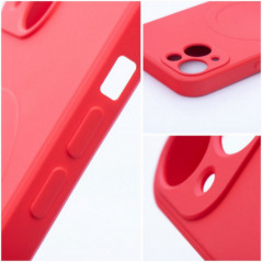 Apple iPhone 16 Pro Case Silicone Mag Cover MagSAFE  Red